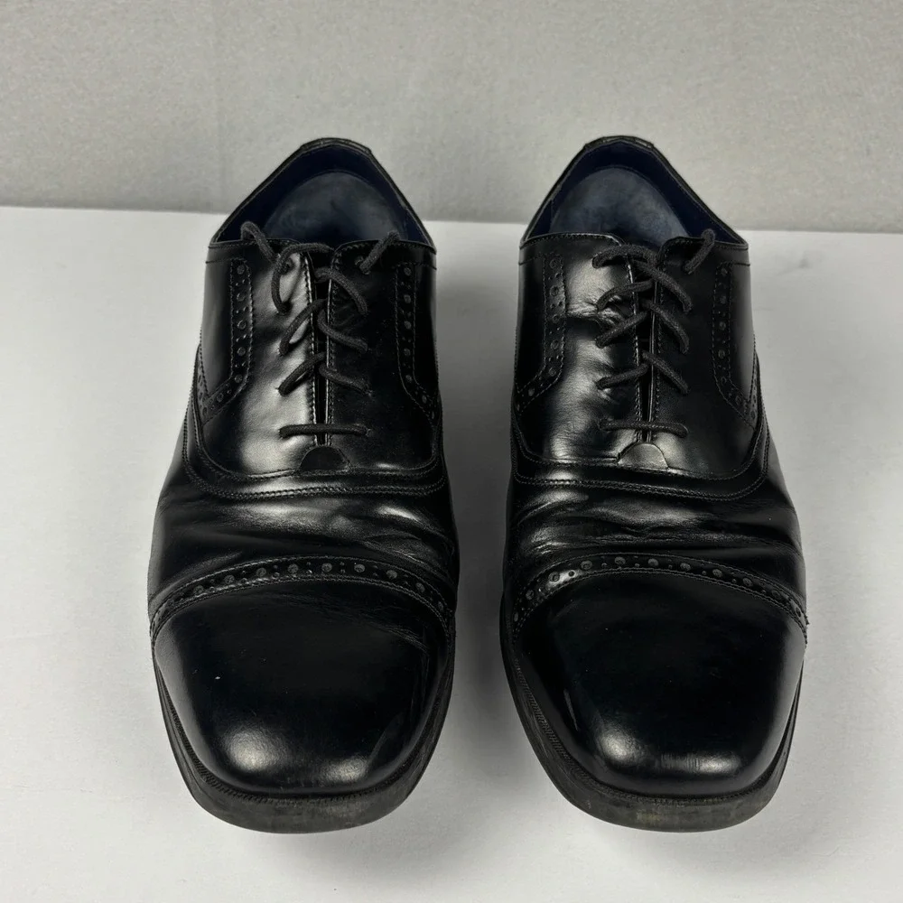 Cole Haan Grand.OS C20225 Cap Toe Brogue Oxford Shoes 11 M Black